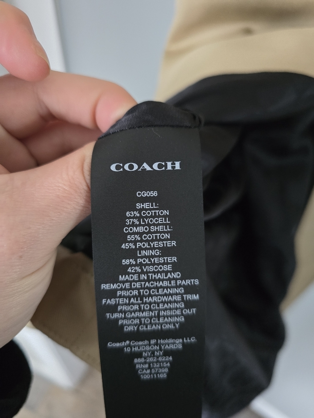 NEW Coach Women's Signature Turnlock Trench Coat - Picture 15 of 15